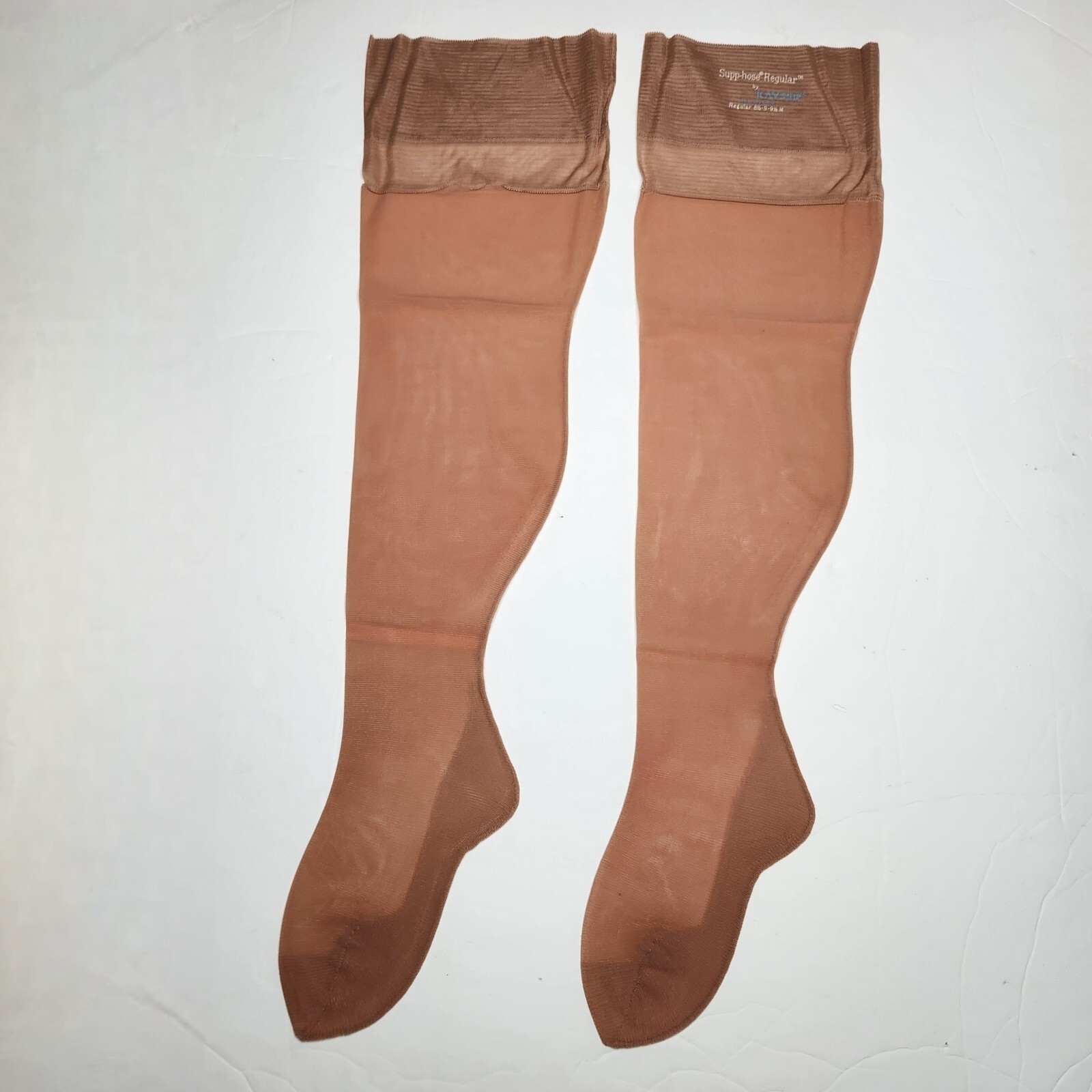 Vintage Supp-Hose Kayser Nylon Stockings Seamed Pantyhose Charm Regular 8.5-9.5M