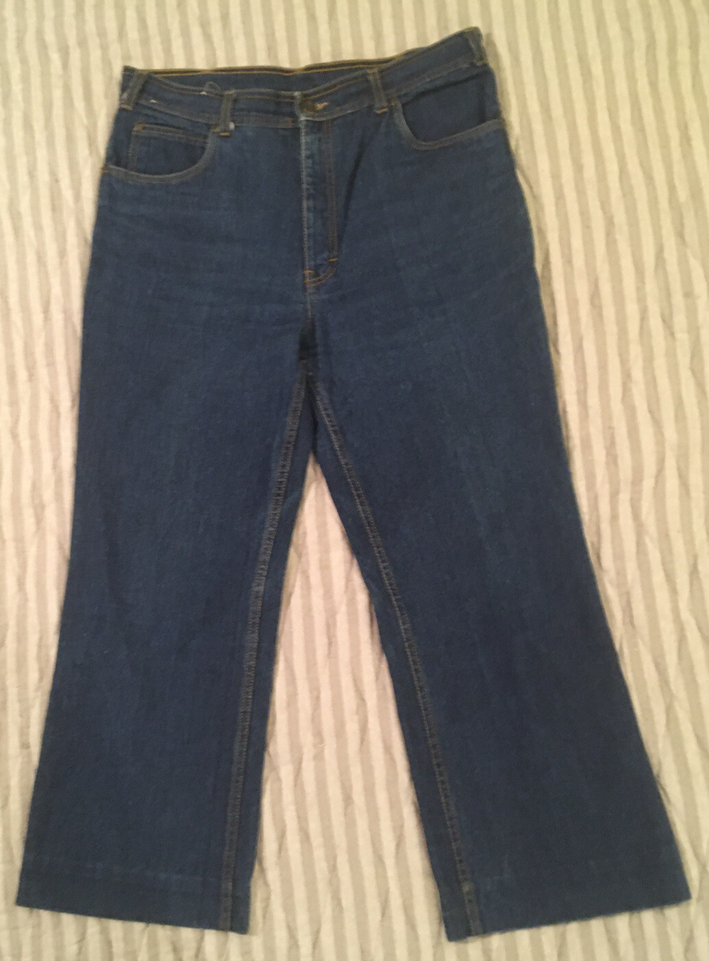Desperado Mens Womens Blue Jeans Flare Leg True Vintage 1980s Awesome!