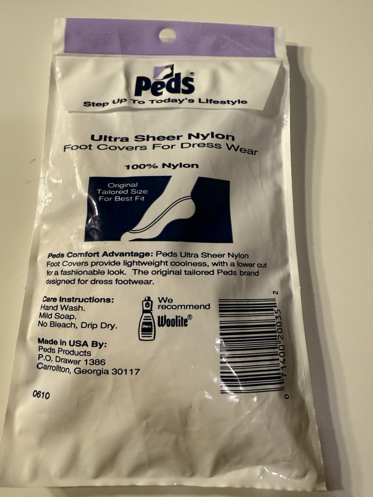 New Vintage Peds Foot Covers Size 5-6 1/2 Womens Set Of 3 NWT