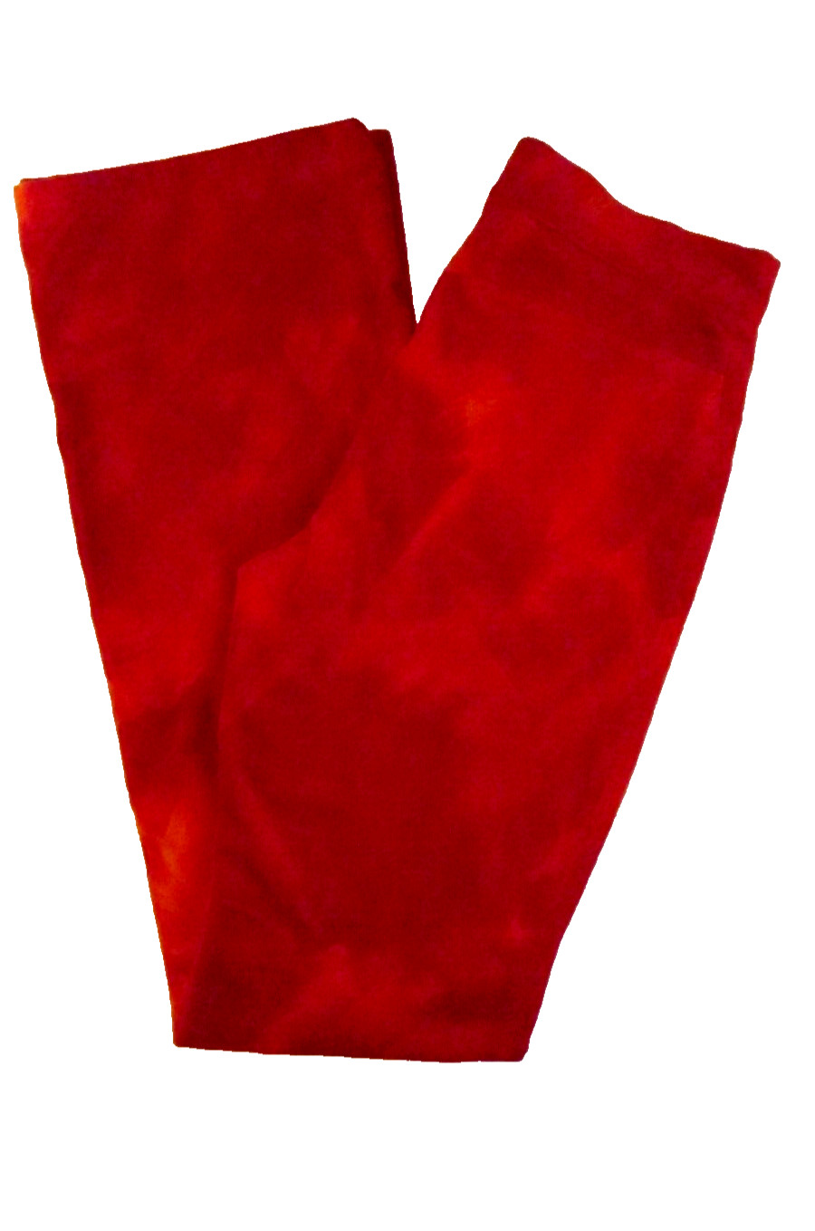 Vintage agnes b. PARIS „Splotchy” Red Velour Zip Front Pants Size 36 (US 6)