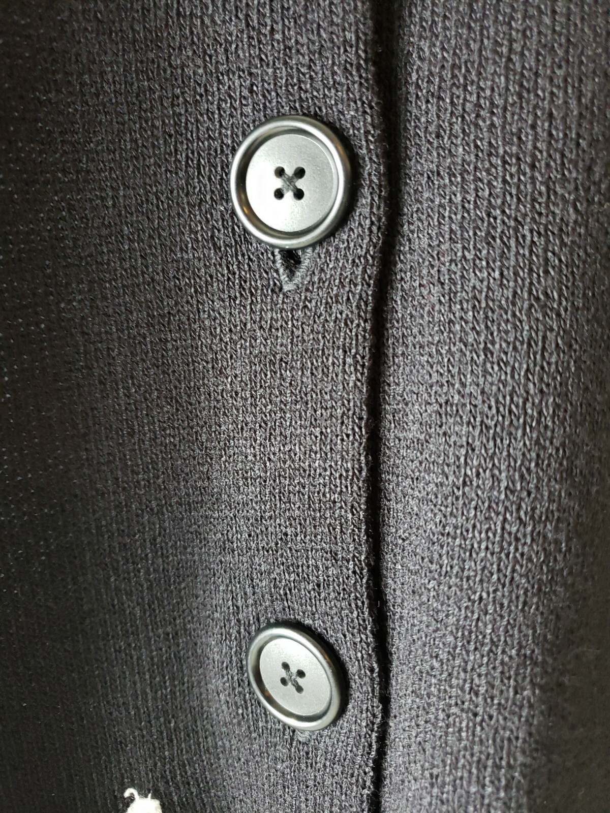 Laura By Alyzia Cardigan womens Sz 8 Sweater black Buttons Vtg Career church