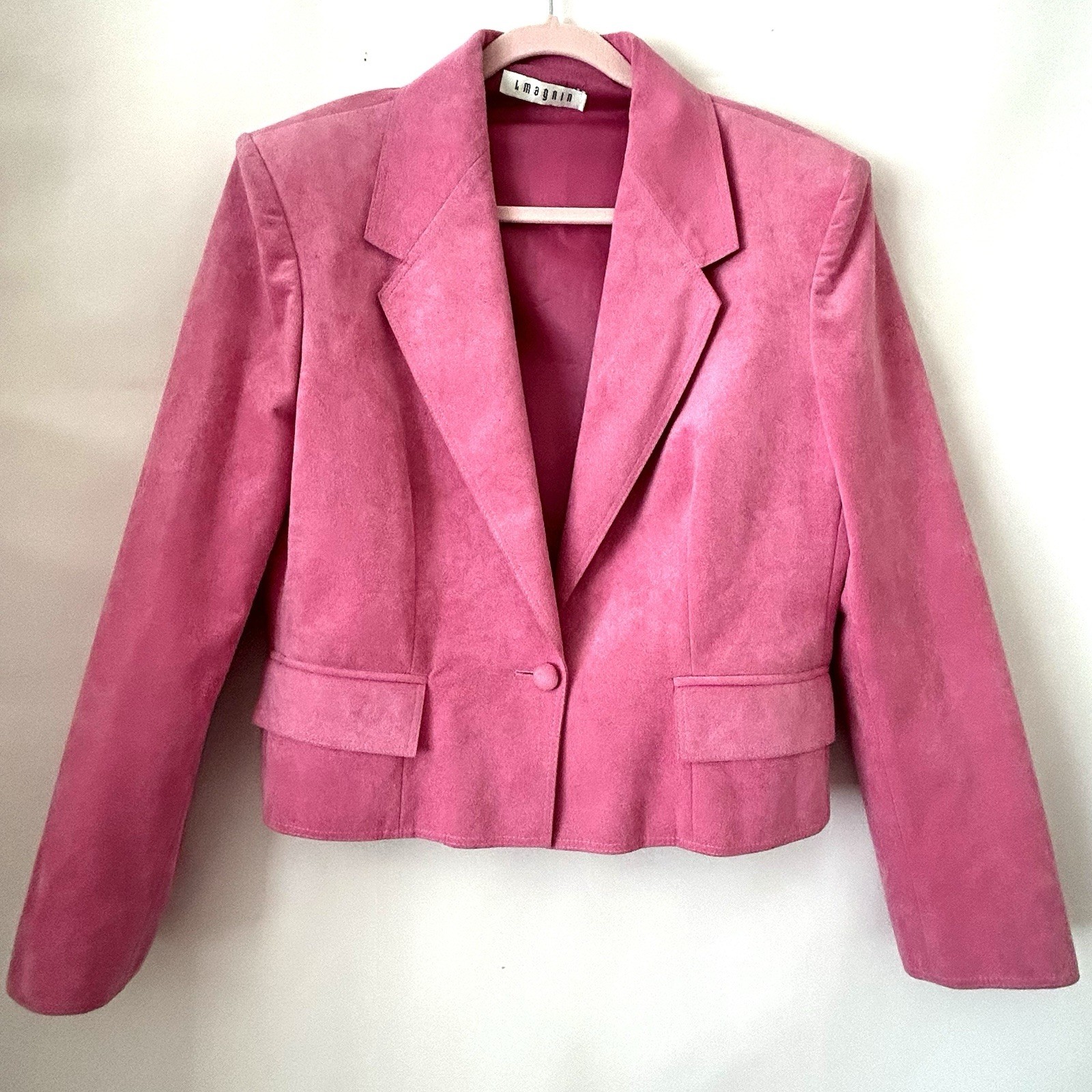 Vintage I Magnin Suede Blazer Crop Jacket