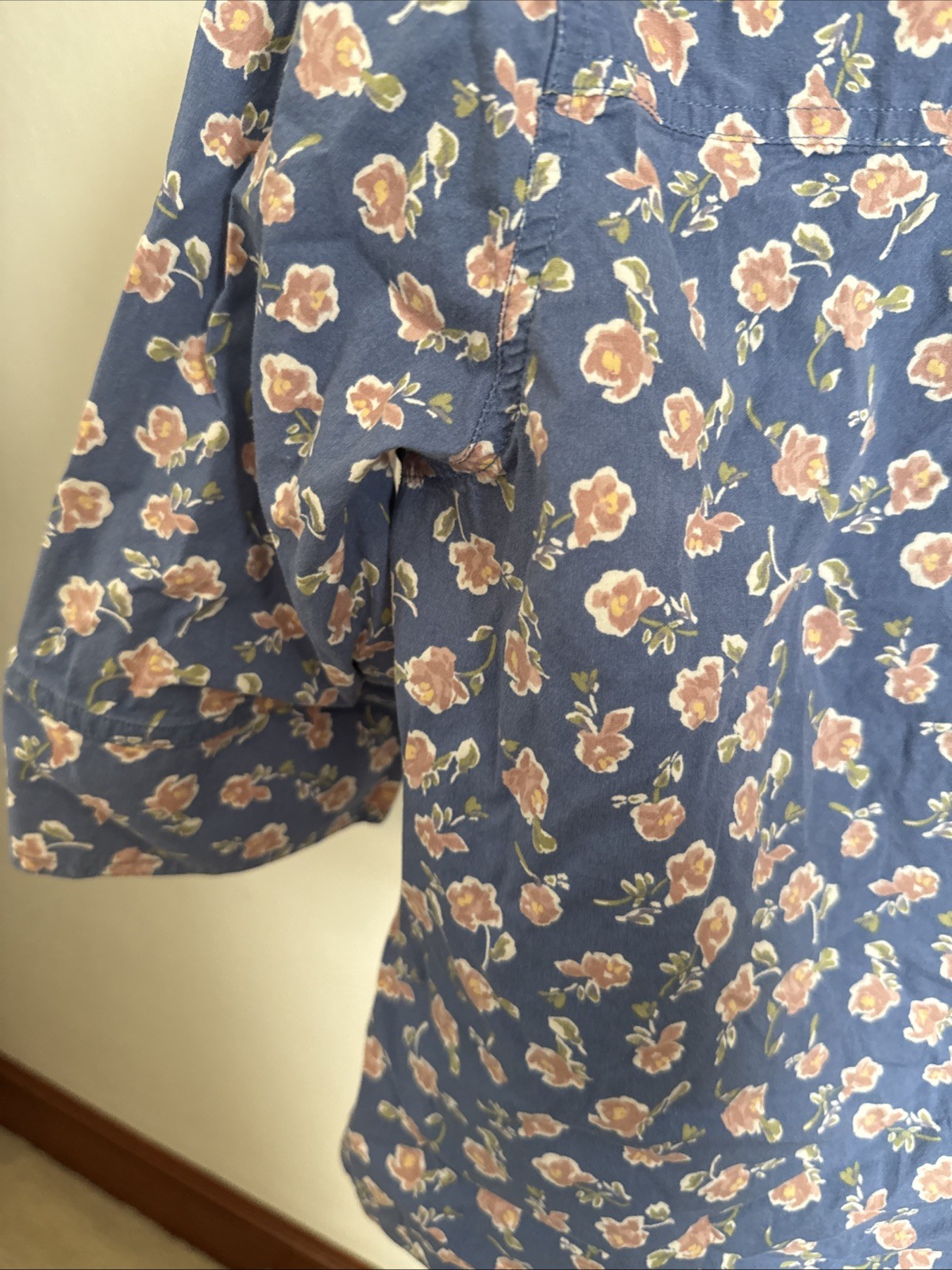 Vintage 90s Cherokee Floral Blouse Women’s XL Cottagecore Feminine 1/2 Sleeve