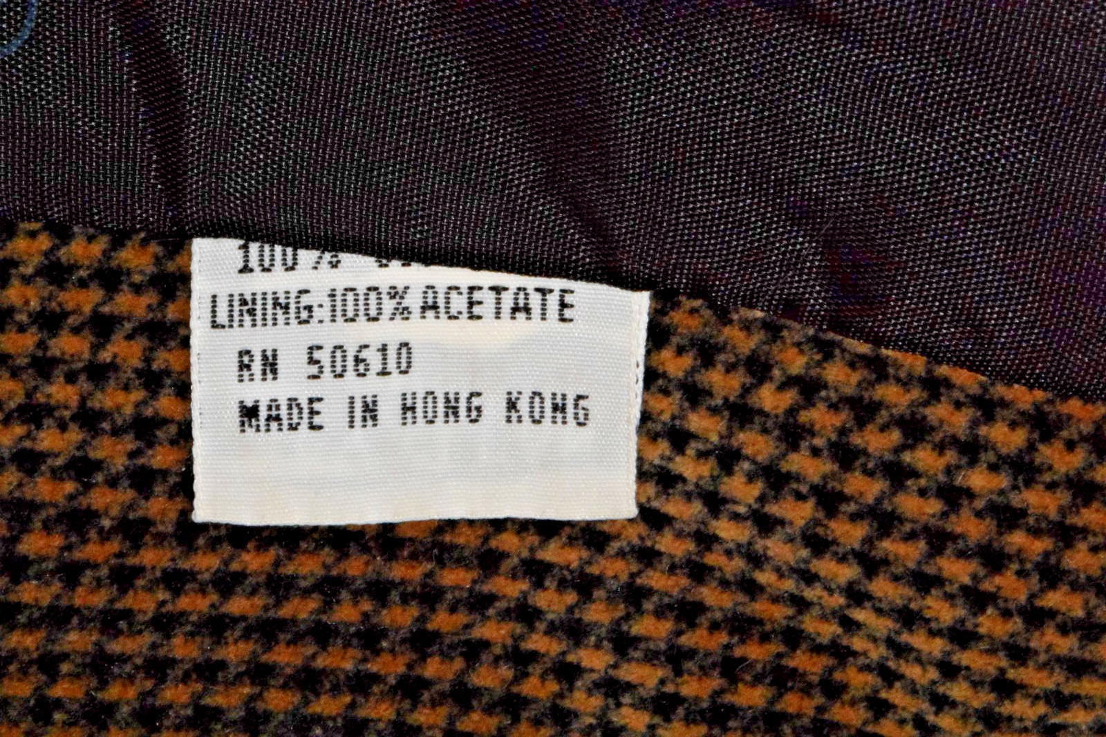 Vintage Blazer Jacket Sasson Size 3/4 80s Gold Velvet Hounds Tooth Kimono Button