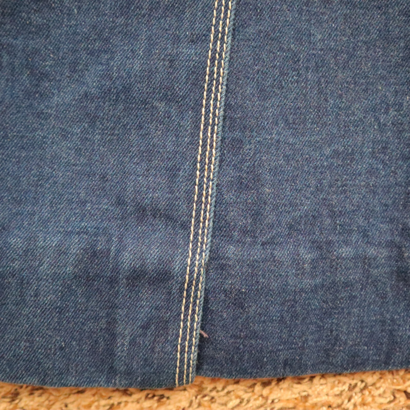 Vintage So-En Denim Wrap Midi Skirt Size Medium Waist 12″ Length 24″
