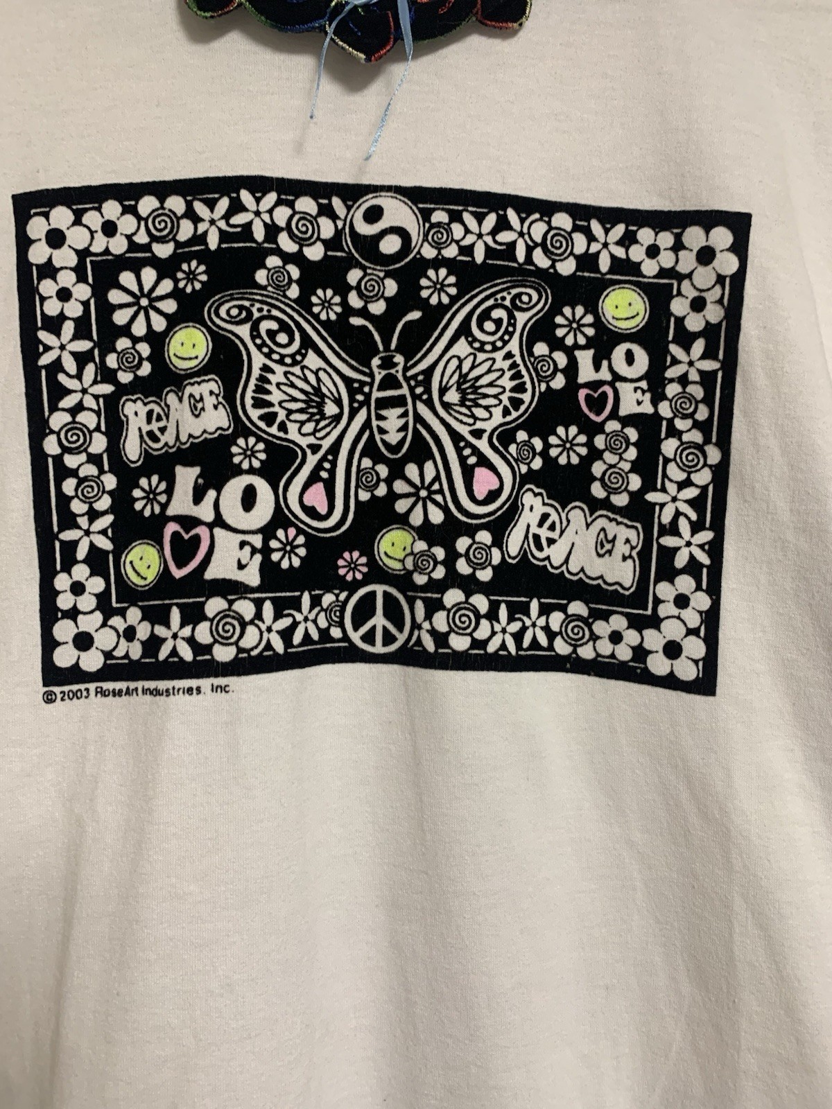 Vintage 2003 Rose Art Industries Color Pattern Reverse Stitch Tee 14-16 or S-M