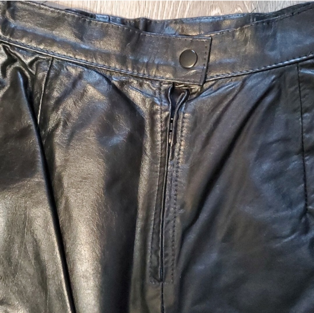 Vintage 80’s Greg Adams Leather Pencil Skirt