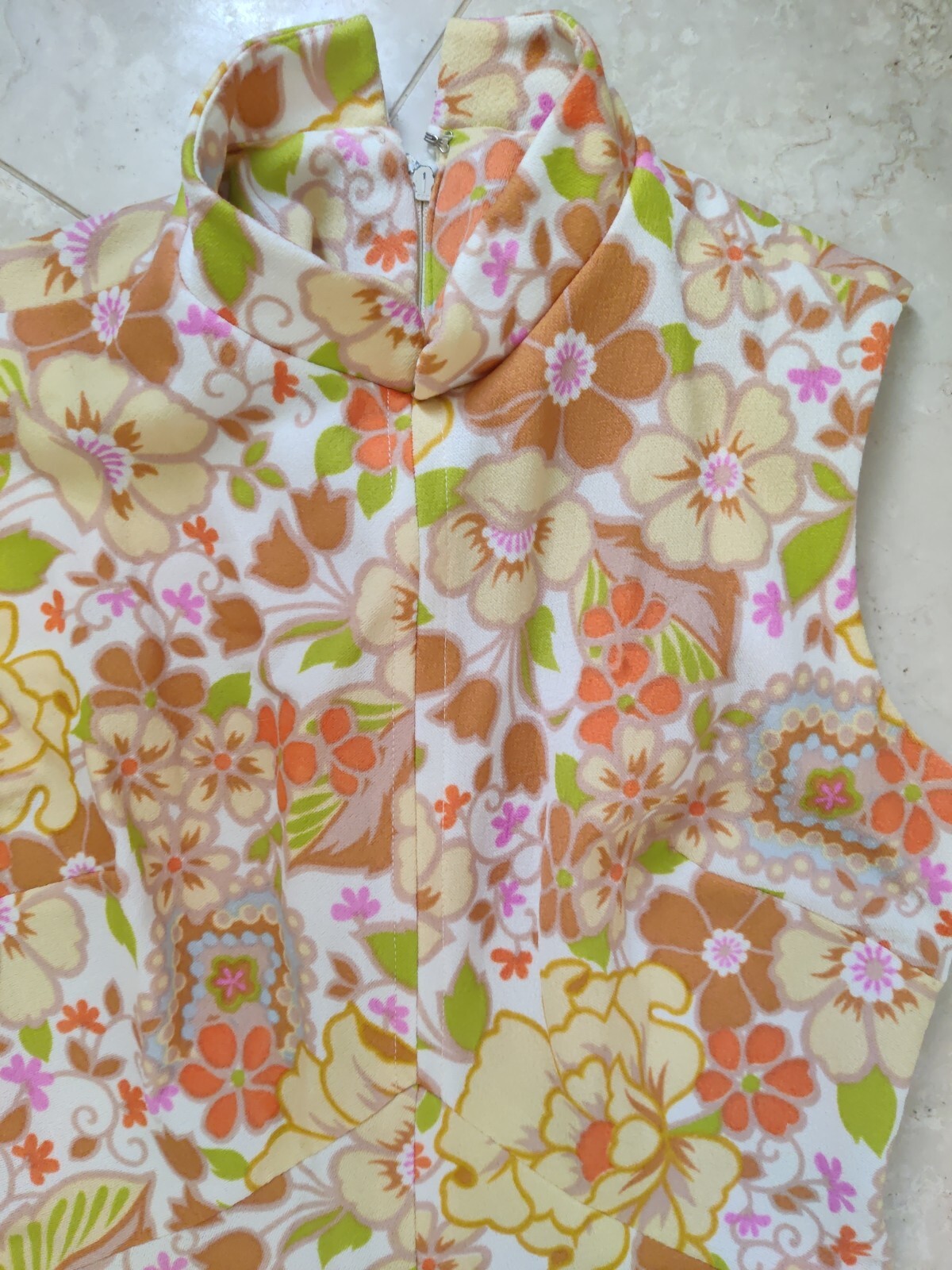 Vintage It’s Better Floral Print Retro 1970s Maxi Dress 🌸🌼