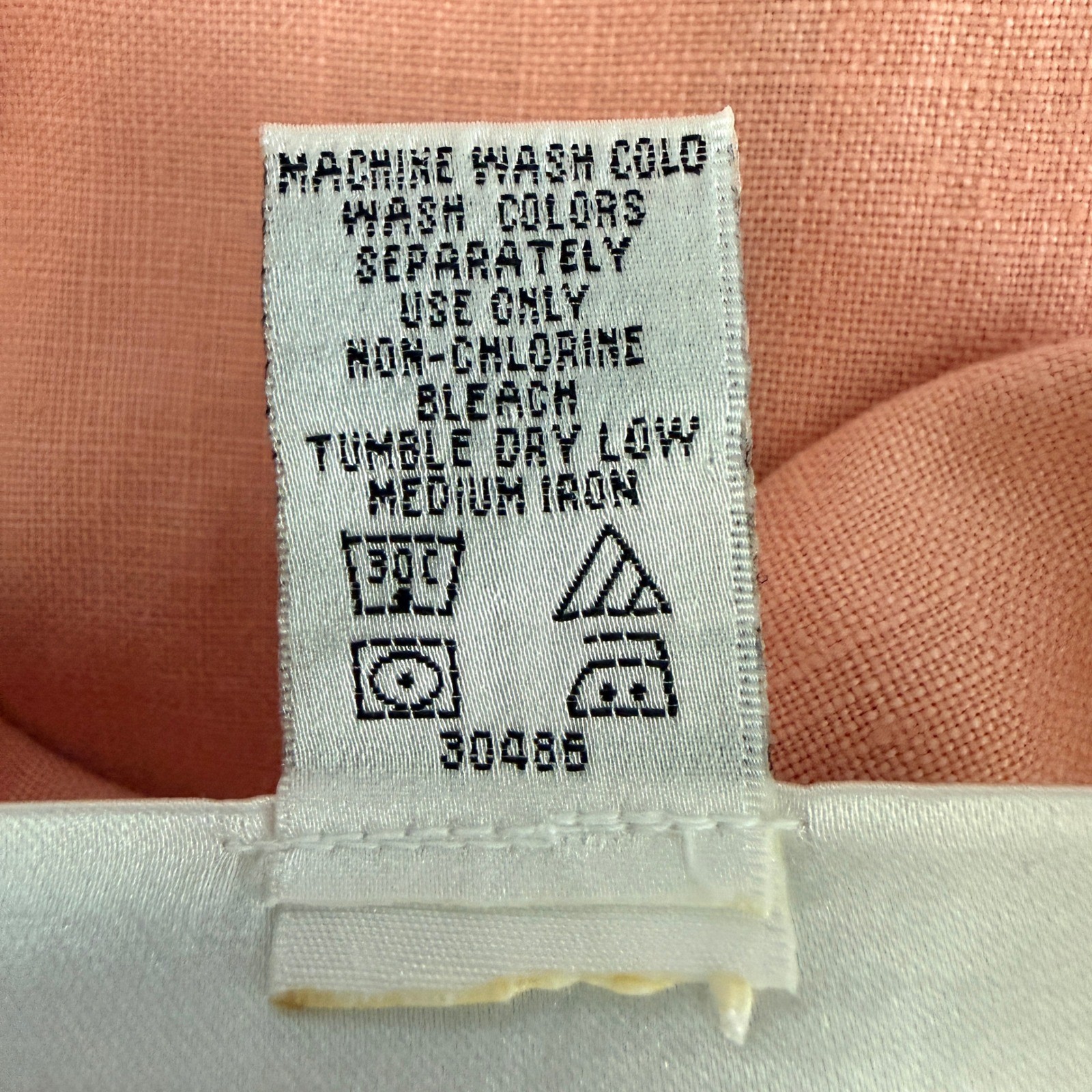 Vintage Chadwicks Linen Jacket 14P Shirt Utility Pocket Minimalist Boxy Coastal