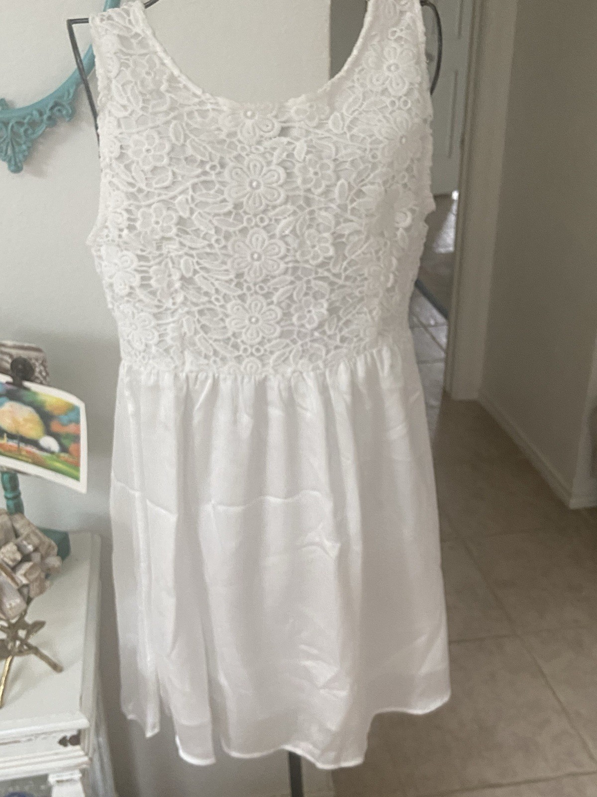 Vintage Belinda White Embroidery Lace Nightgown Nightie Or Dress New Old Stock