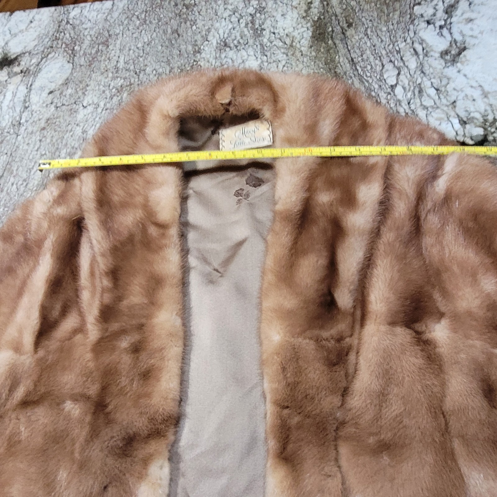 Vintage Mink Stole Cape 1950s 2 Pocket Macy Little Shop