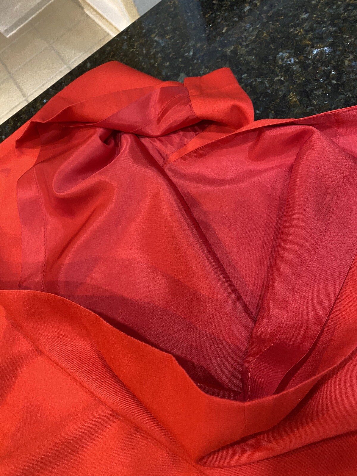 Gilmor Vintage Red Pencil Skirt Lined Elastic Sides Classy Sz 10