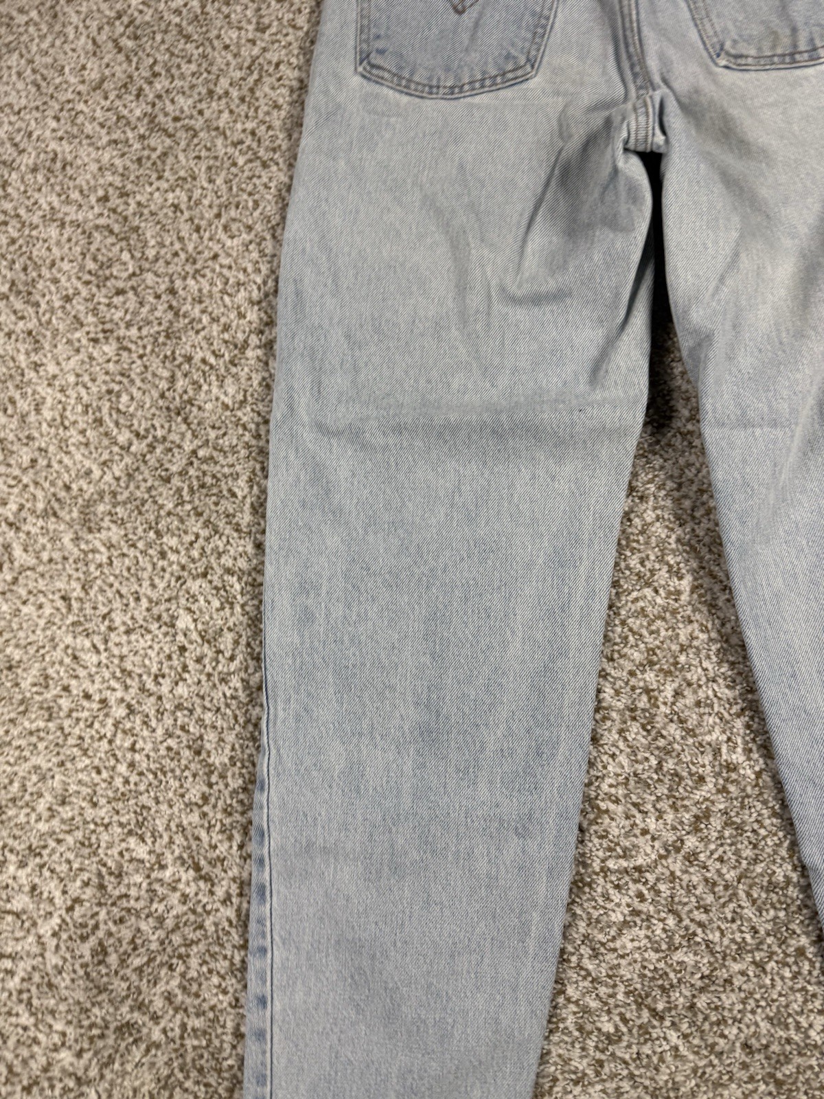 VINTAGE Levi’s 15921 Orange Tab Light Wash Tapered Fit High Rise Jeans Women’s M