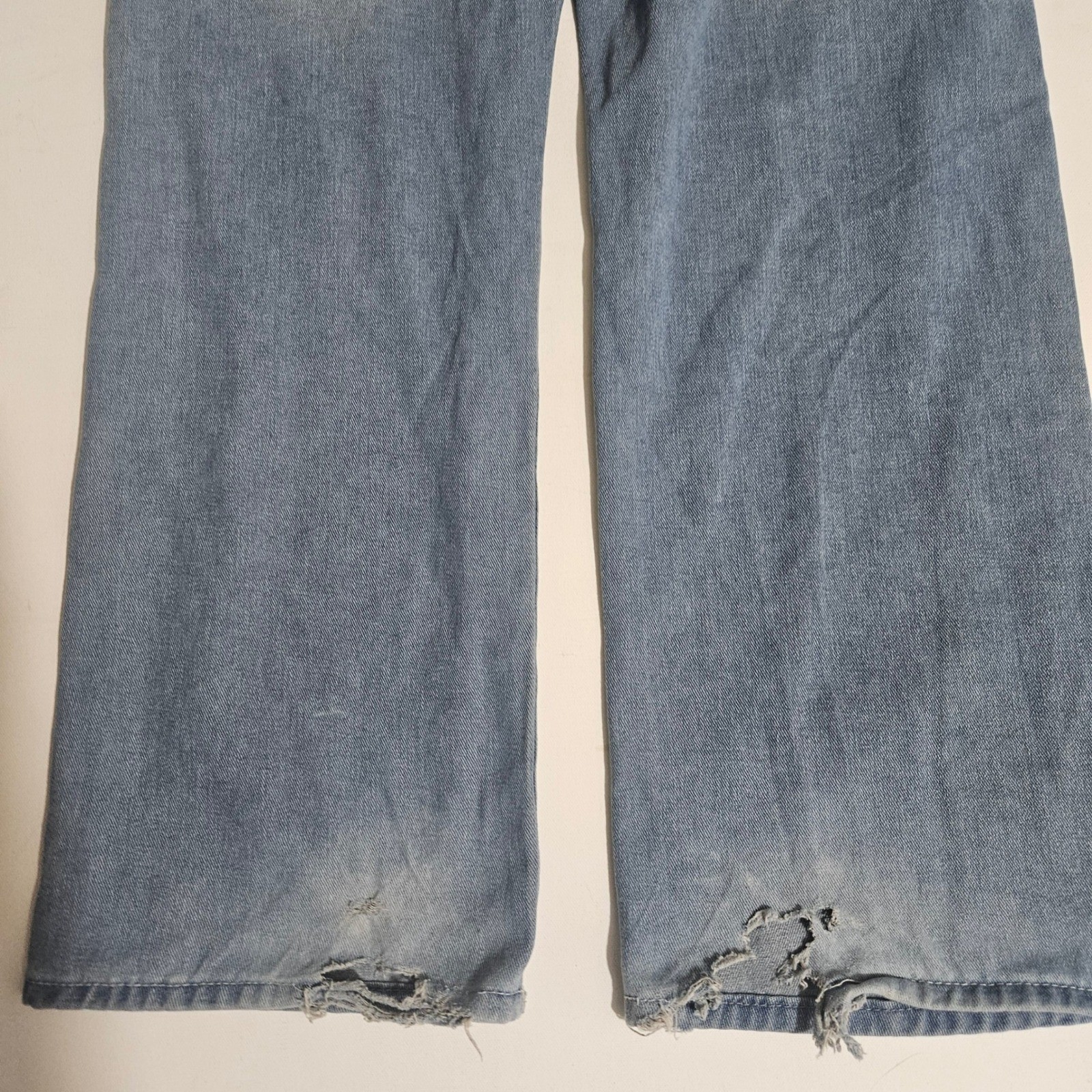 Vintage 90s JNCO Jeans Baggy Wide Leg Crown Graffiti Light Wash 31 Y2K Skater