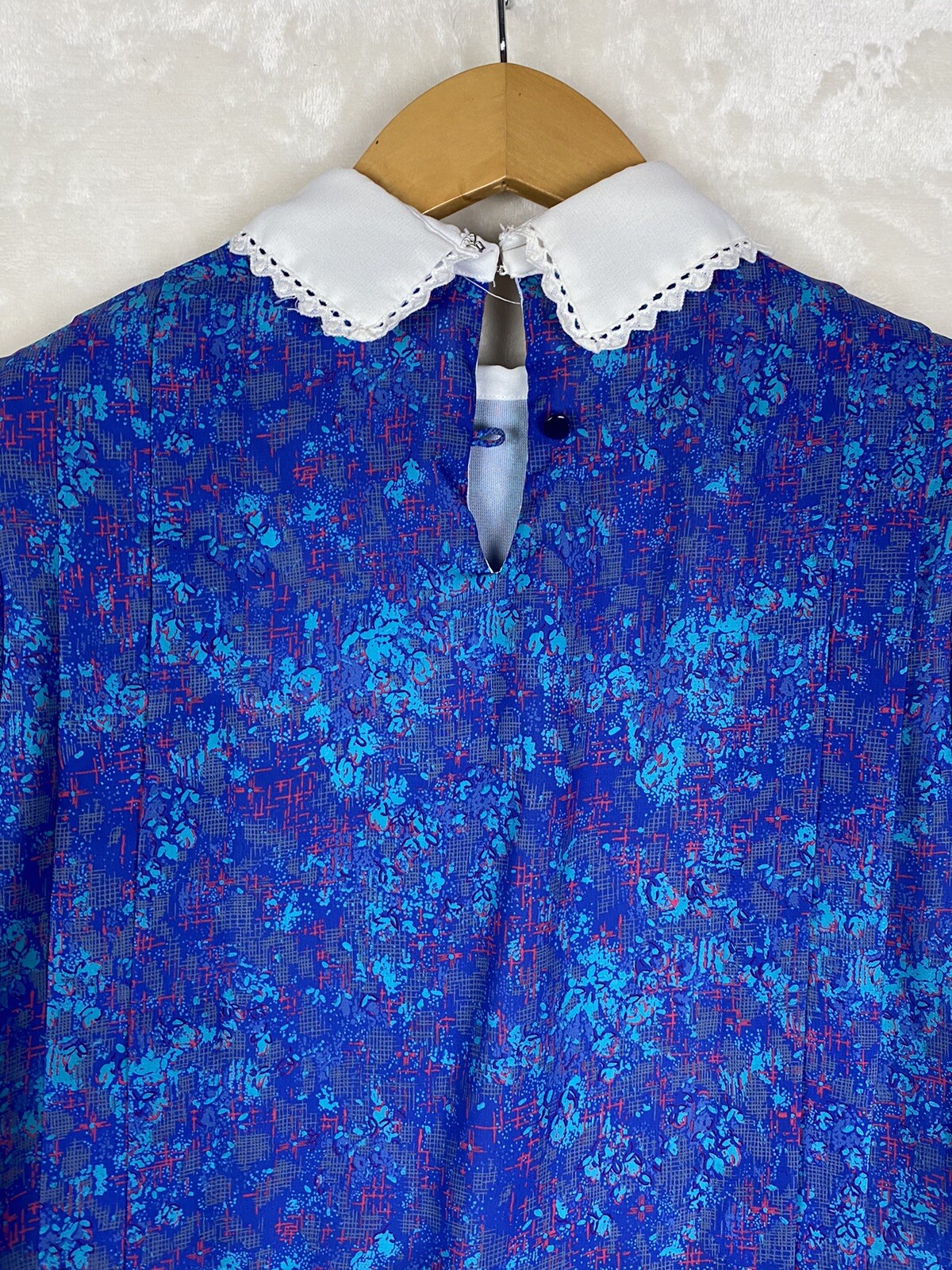 VTG 80s Samantha Stevens Dress Womens 8 Floral Pleated Grannycore Cottagecore