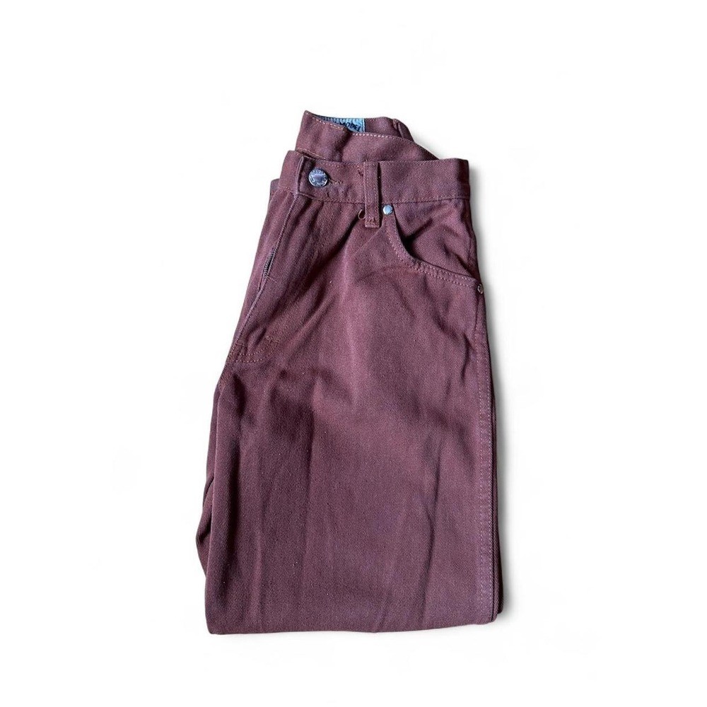 Mom Jeans Vintage Rust Twill High Waist Granola Grunge Utility Indie Sleaze 10US