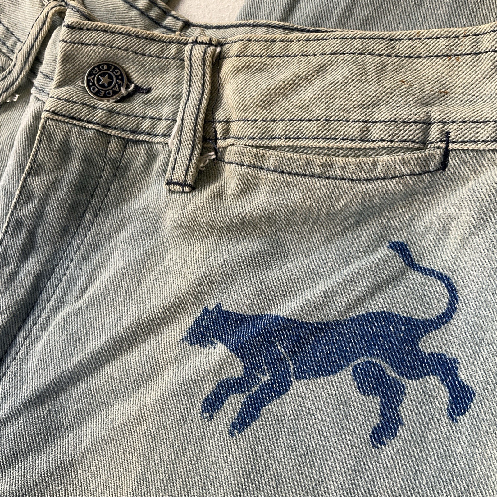Vintage 70s Faded Glory Bell Bottom Jeans 26×36 Womens Appendagez Flare Hippie