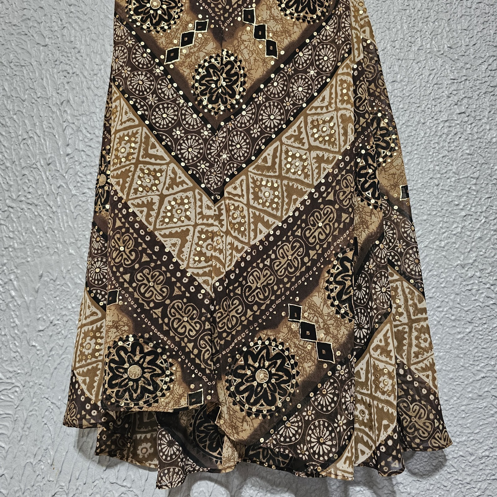 Vtg Babydoll Slip Dress Womens Size 12 Paisley Whimsigoth Fairy Grunge Y2k