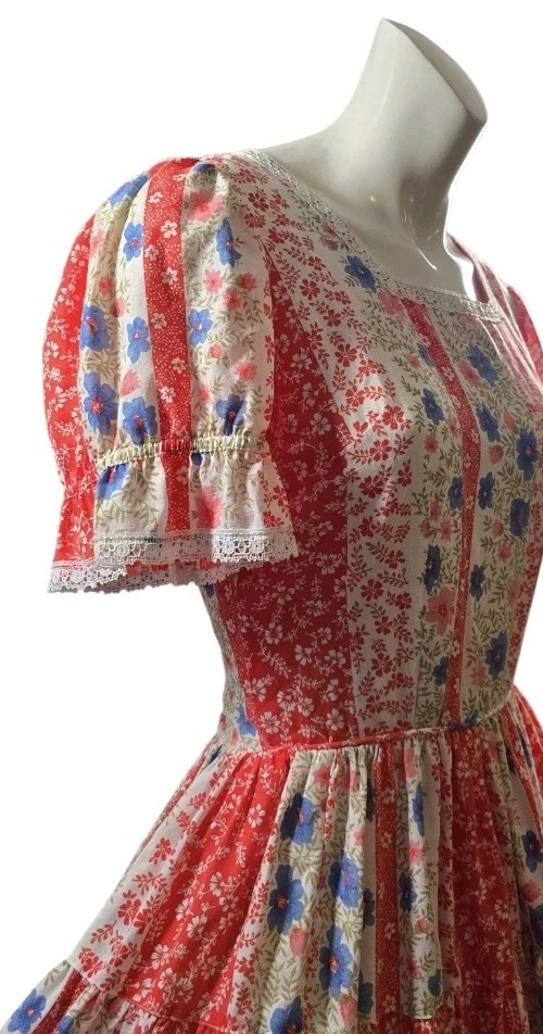 Vtg 60’s Rockmount Ranch Wear Tru-West Western Prairie Square Dance Dress! 13