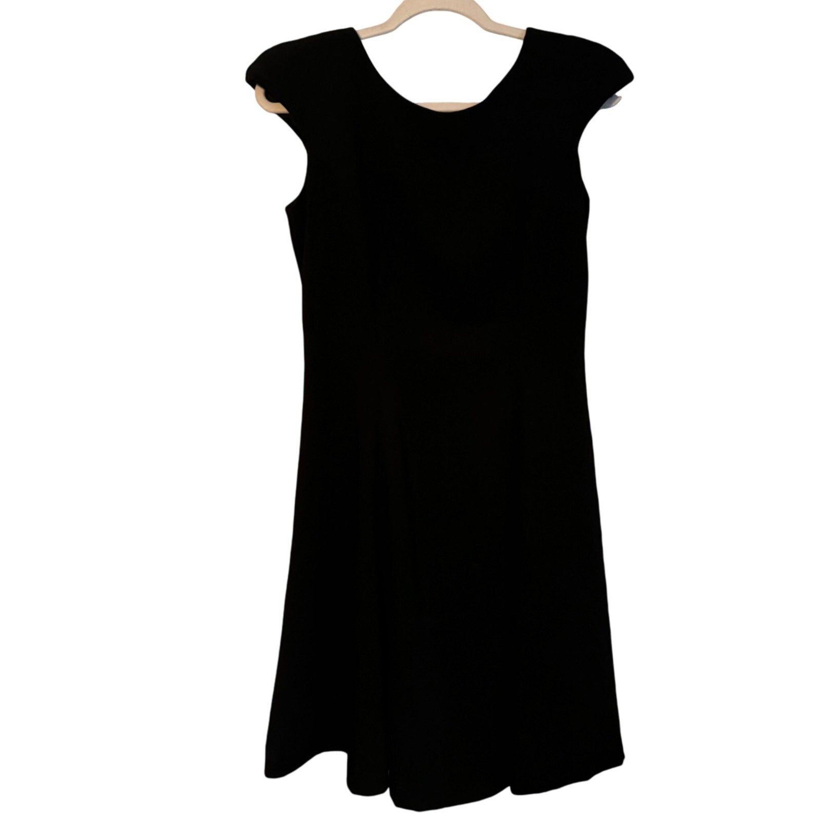 Vintage En Francais Black Dress By Hicky Walter Rhinestone Buttons Size 6