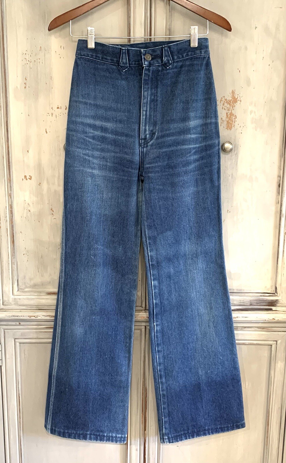 Union Gap Vtg. 70’s High Waist Wide Leg Flare Jeans Sz 25×30.5