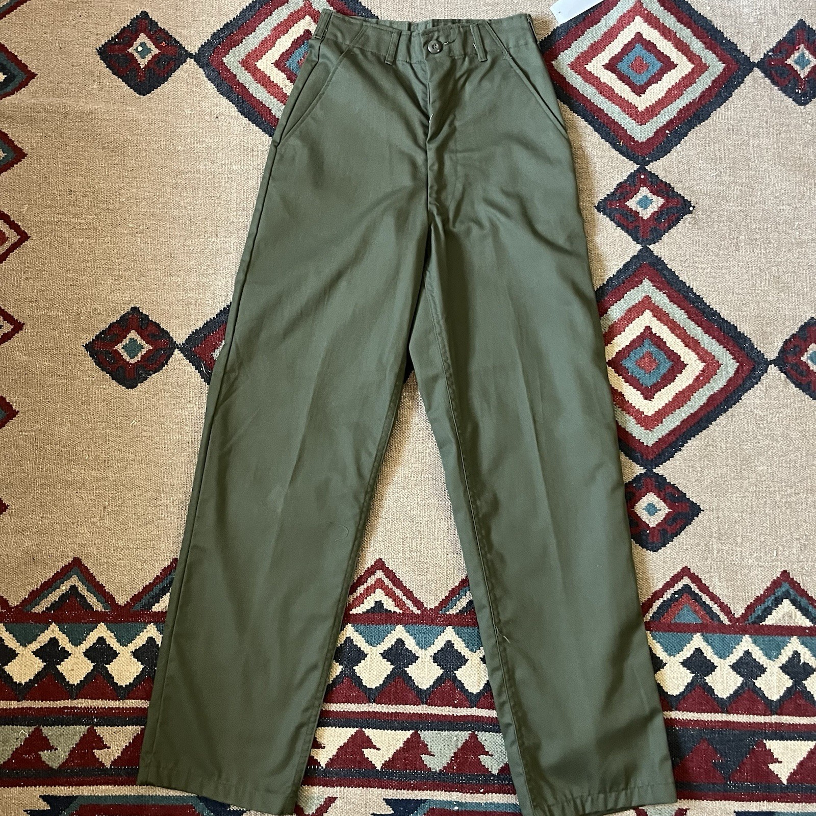 Vintage 70s US Army Military Cotton Sateen Utility Pants Women’s 24×31