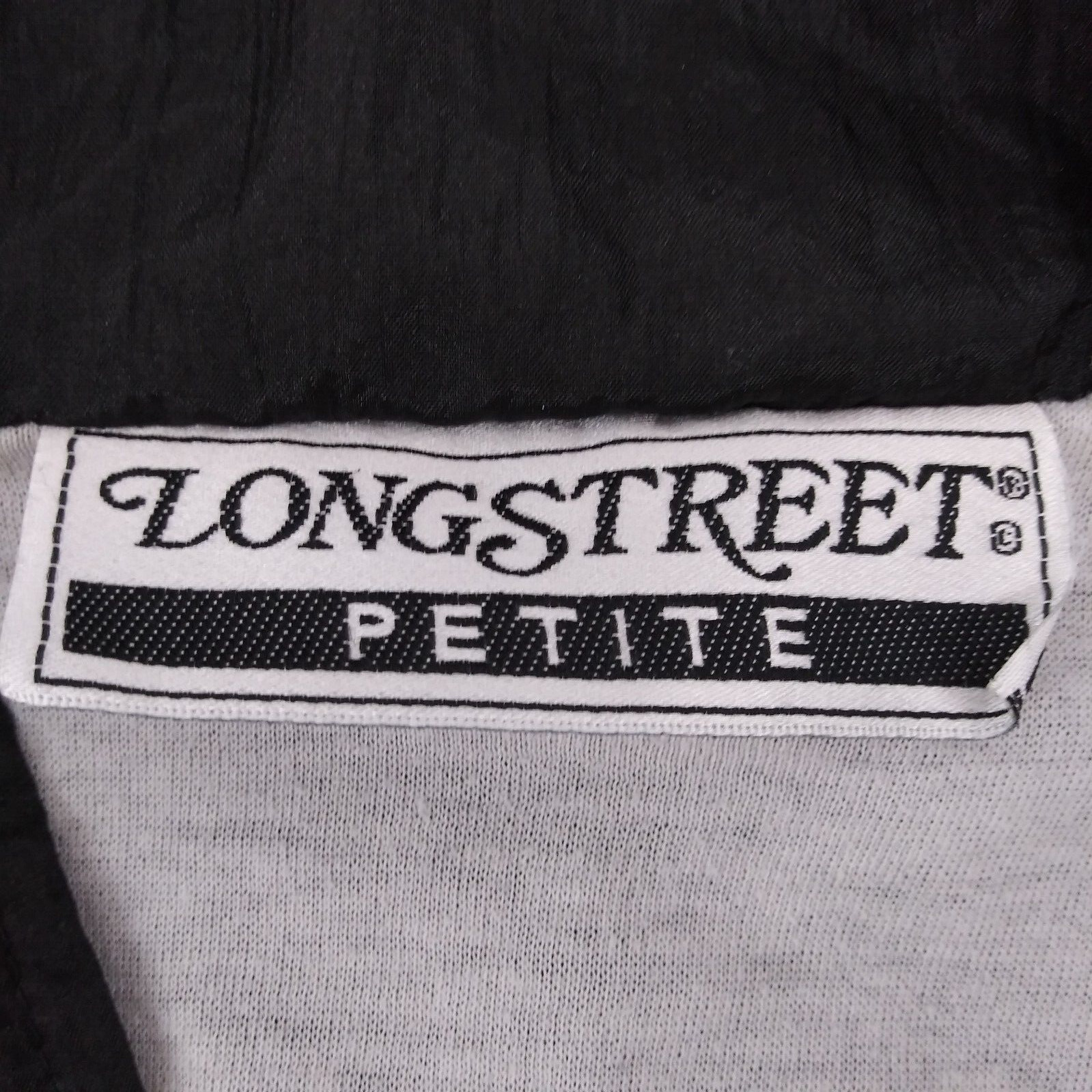 Longstreet Petite Windbreaker Jacket Womens PM Black Pink Teal Zipped Vintage