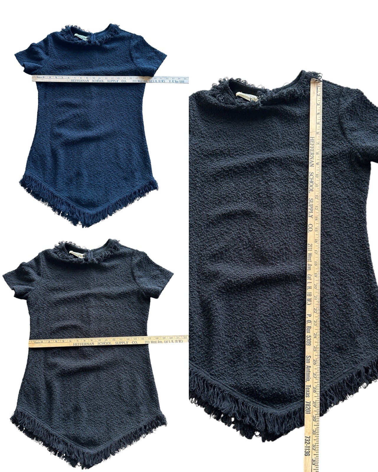 1960s Goldworm Italy Black Bouclé Knit Matching Set Mod Lounge Pant Suit