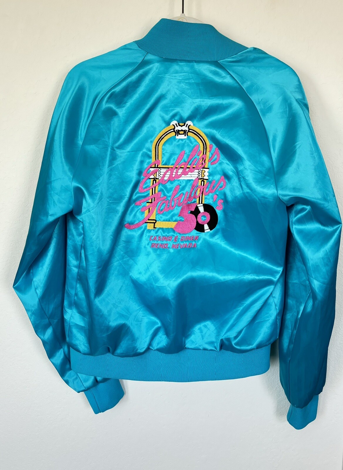 Vintage Eddie’s Fabulous 50’s Casino & Diner Jacket Sz S Reno NV Westark