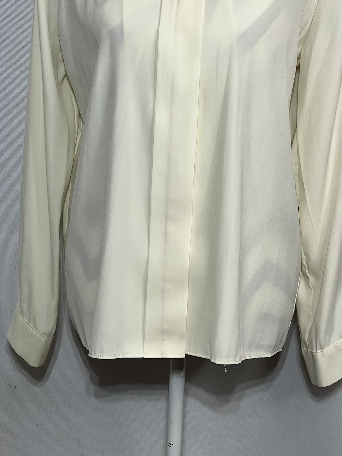 Jo Hardin Women 8 Vintage Cream Long Sleeve Business Casual Secretary Blouse