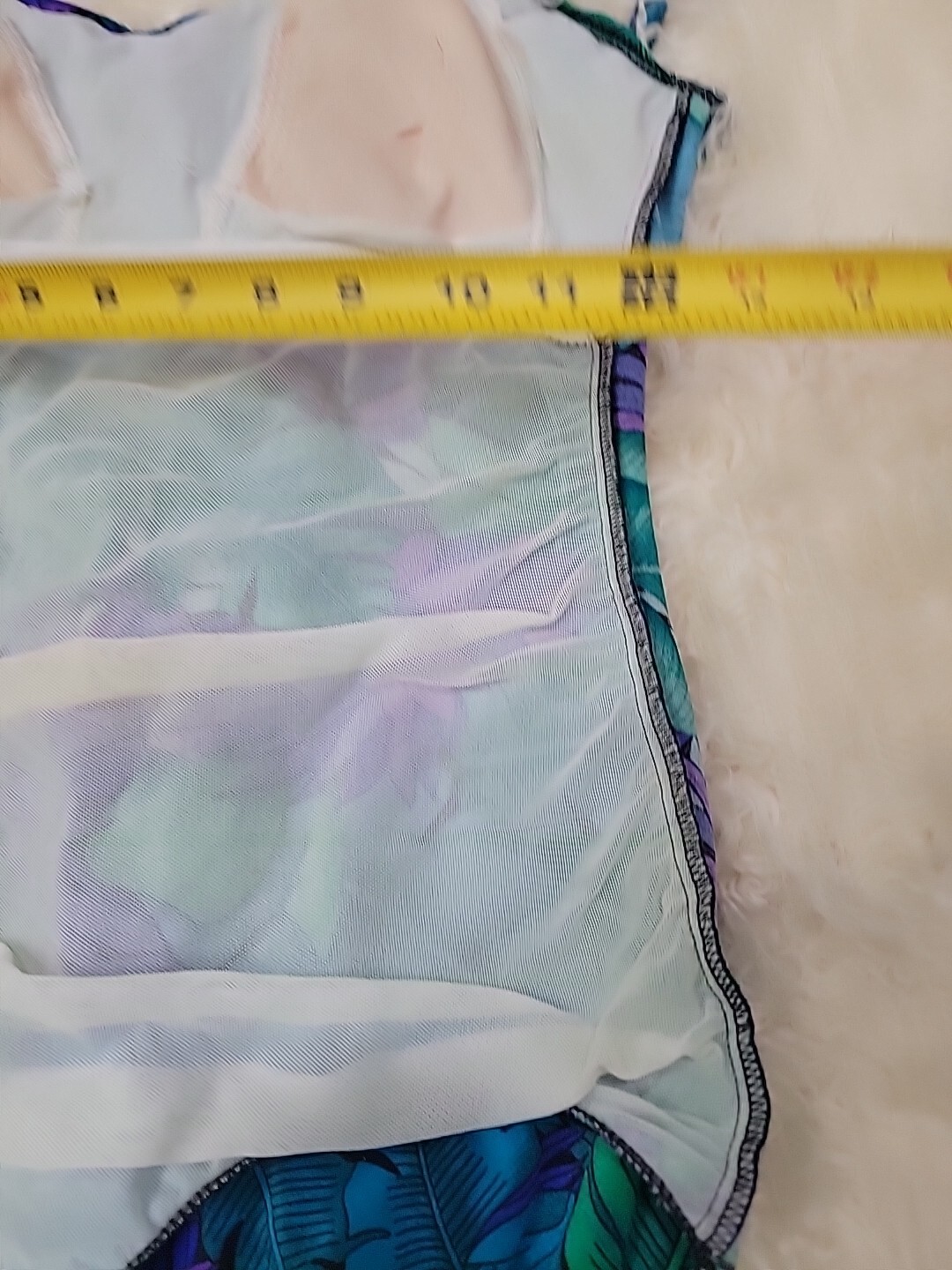 Vintage Classics by Jantzen One Piece Swimsuit 80’s Modest Purple Hawaiian