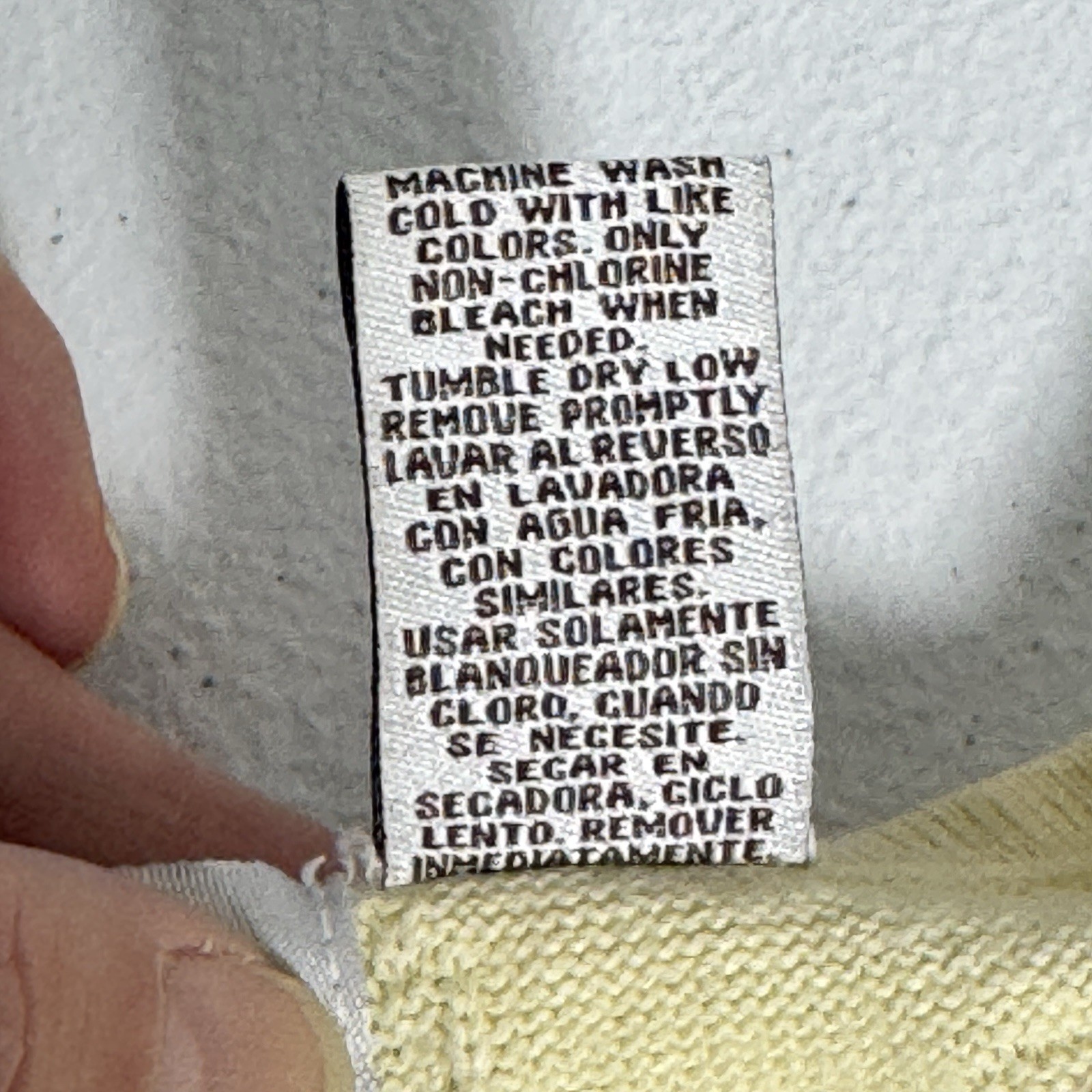 Vintage La Moda Cotton Ramie Textured Shell Motif Knit SS Sweater Yellow Sz L