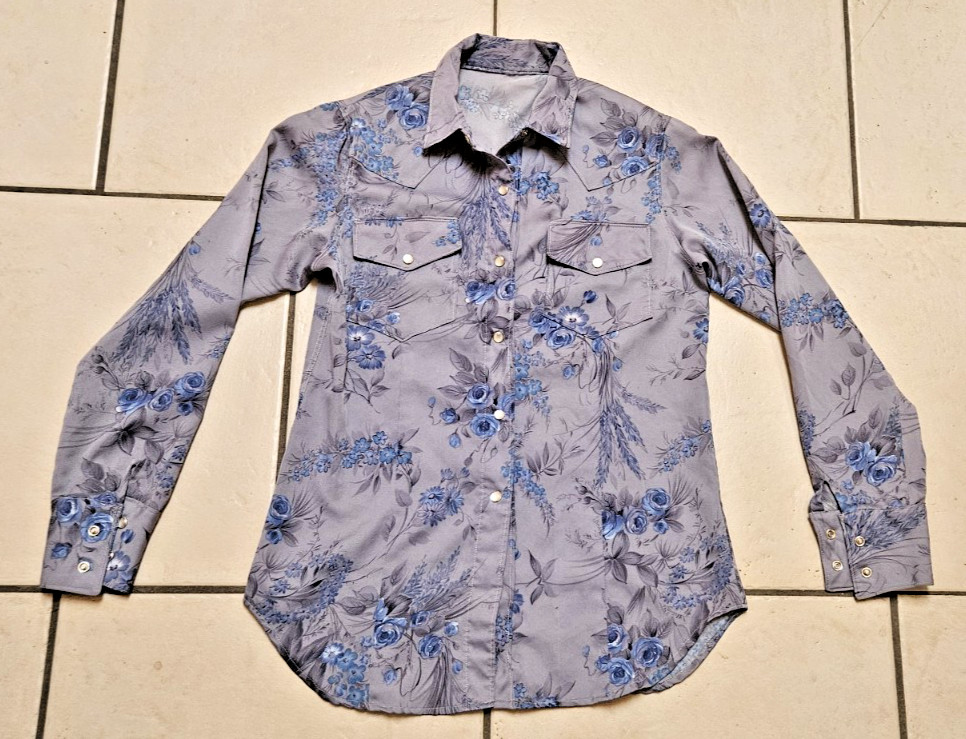 LOT OF 9 VINTAGE SHIRTS BLOUSES VTG 60s 70s 90s FLORAL MOD FUNKY HIPPY WESTERN