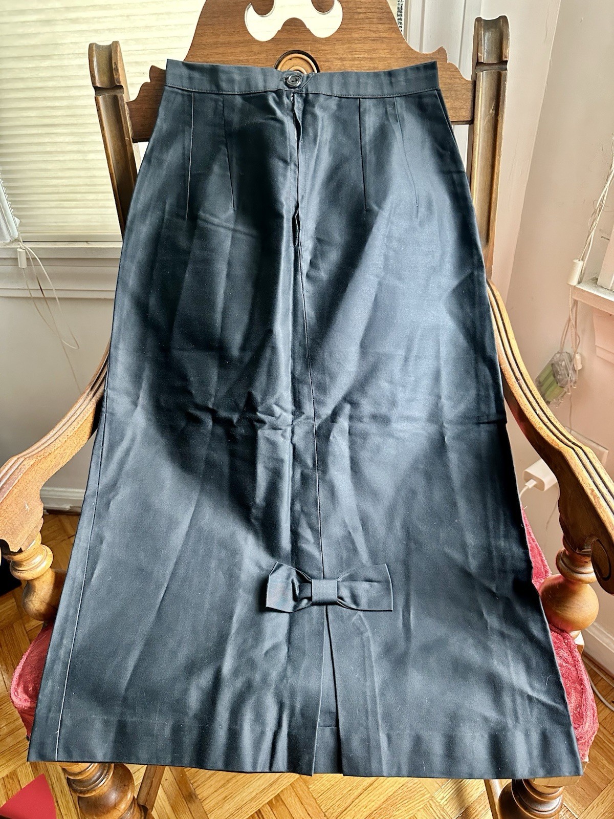 Vintage 1940s Midnight Blue Skirt XS