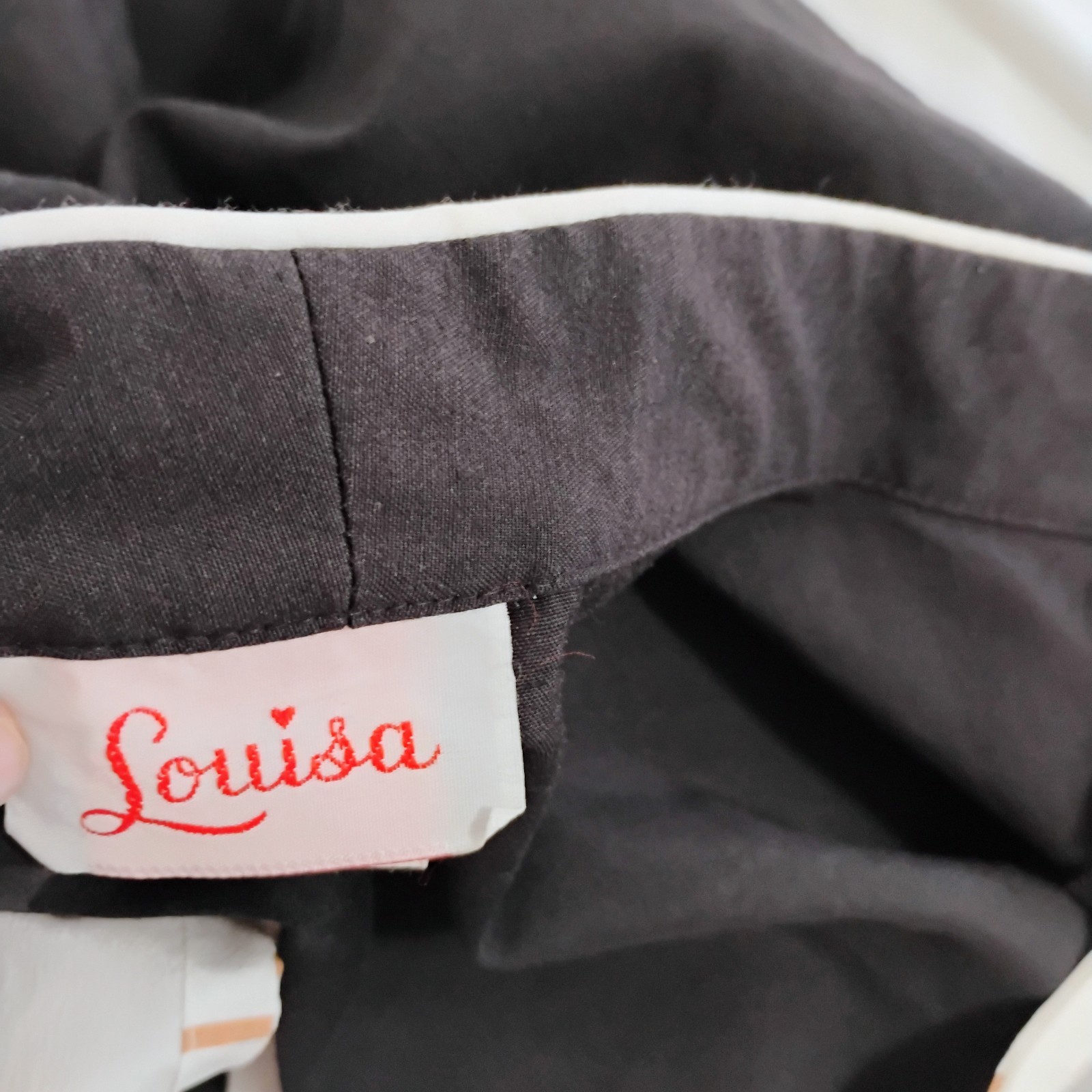 Vintage 80s Belted Dress With Jacket Short Sleeves Louisa Size 10 Black White