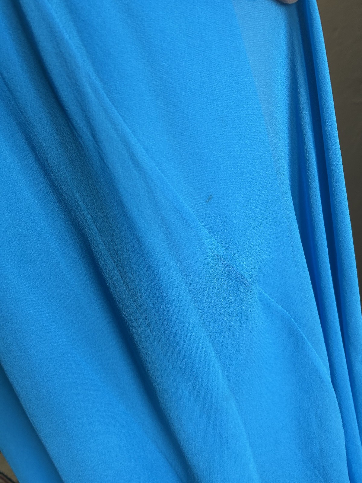 Vintage Y2K Laundry Shelli Segal Aqua Blue Silk Halter Maxi Dress Formal Fairy