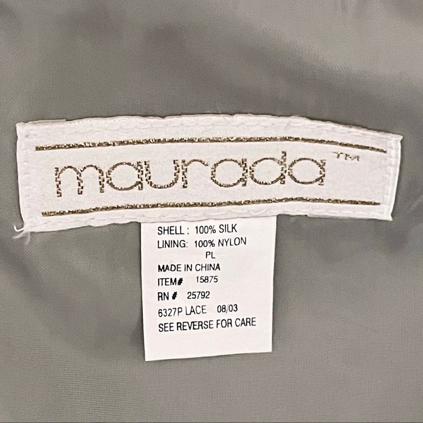Vintage Y2K Maurada 100% Silk Beaded Lace Tracksuit Set XL Sage Jogger Jacket