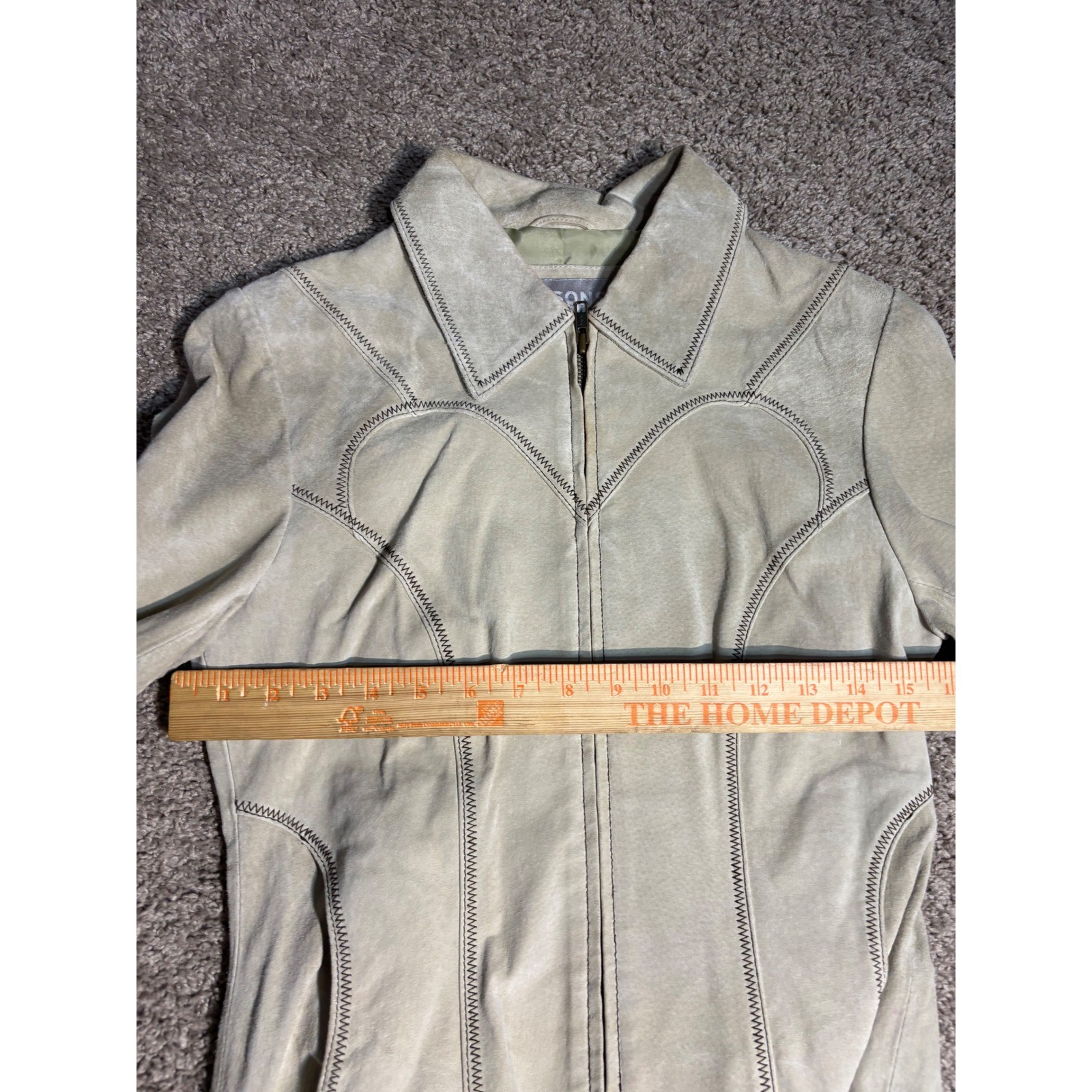 Wilsons Leather Maxima Suede Jacket and PantsSet Vintage Western Sage Green 2 XS