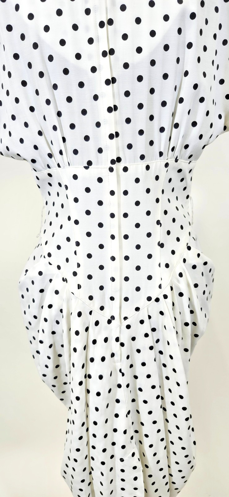 Vintage 1980’s „ASHLEE” Polka Dot Sheath Party Dress-Size 8