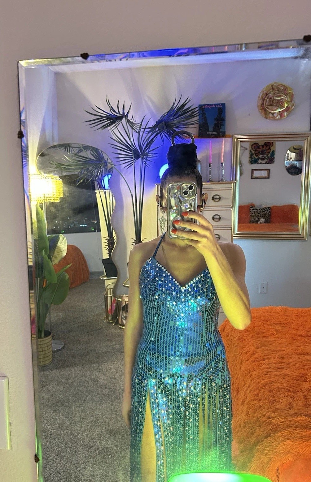 Vintage Showgirl Sequin Fringe Corset Dress Taylor Swift Stage Costume M