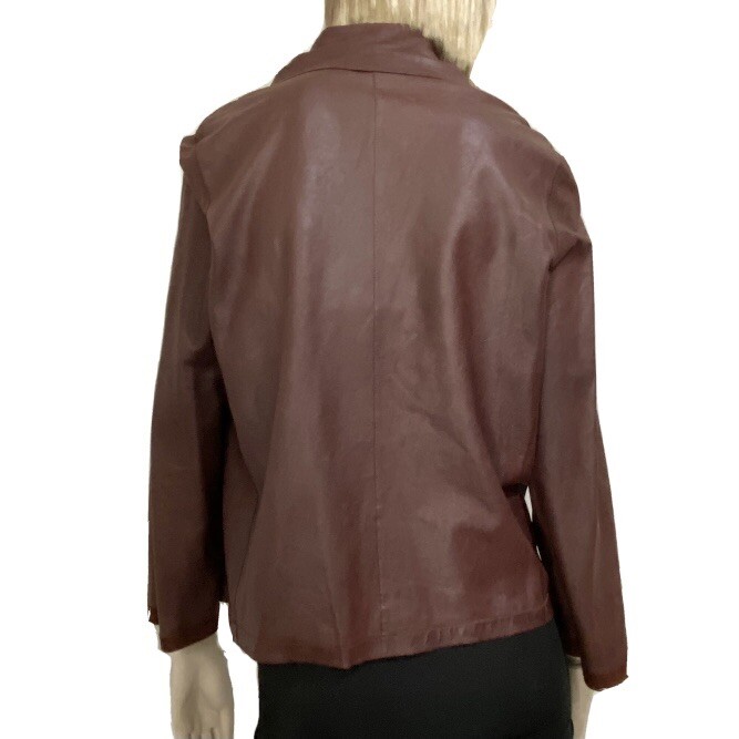 LOEWE Madrid 1846 Reversible Peacoat Soft Lambskin Leather Jacket Women’s M/L