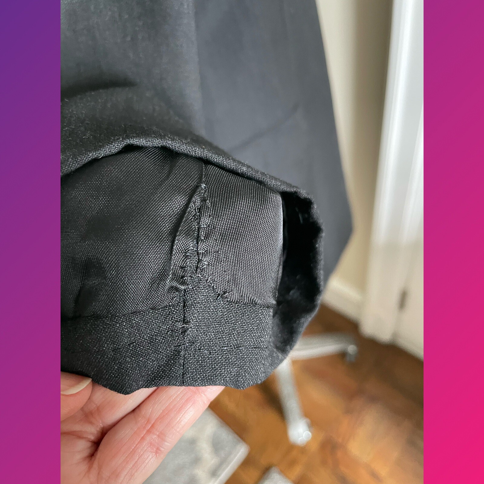 Vintage Circa 2000 Strong Shoulder Long Coat Jacket