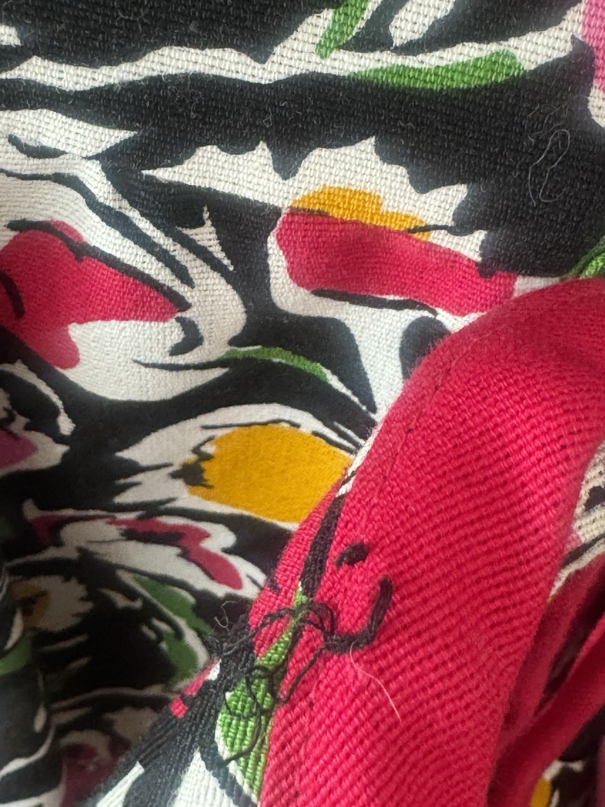 VTG Donna Morgan Non Stop 9/10 Multicolored Peplum Floral Bodice Combo Dress Y2K