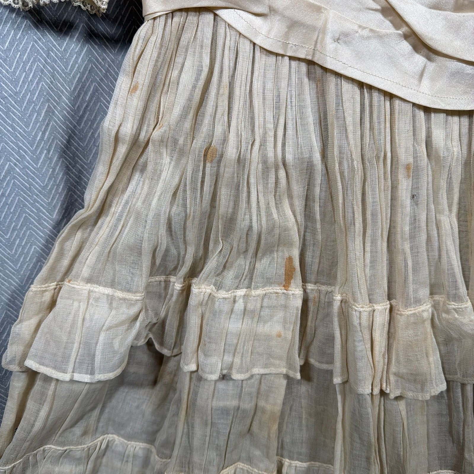 Vintage 1920s Net Wedding Dress