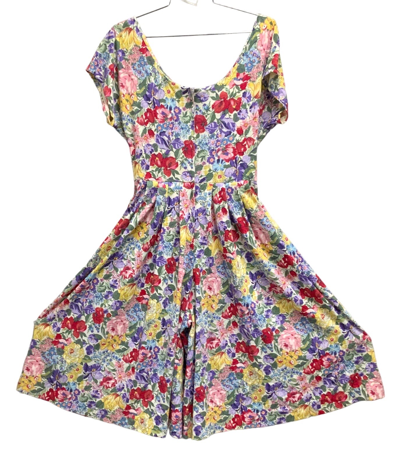 Vintage L Rothschild San Francisco Dress Jumper, Flowers Floral Womens Size 8