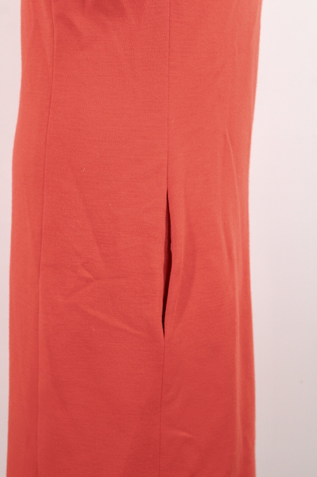 Vtg 60s Charles Cooper Thoroughbred 16 Orange Wool Short Sleeve Dress Silk Lined