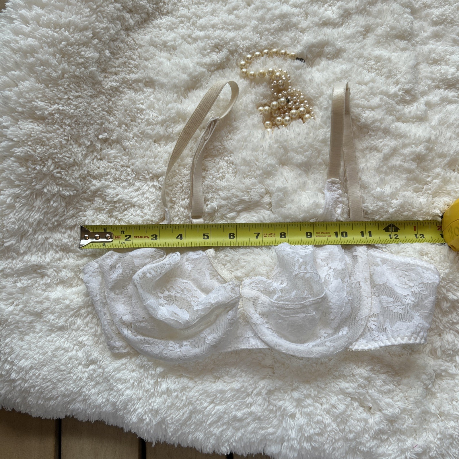 NOS Christian Dior Vintage Lace Bra & Panty Set floral lace price drop $249 VTG