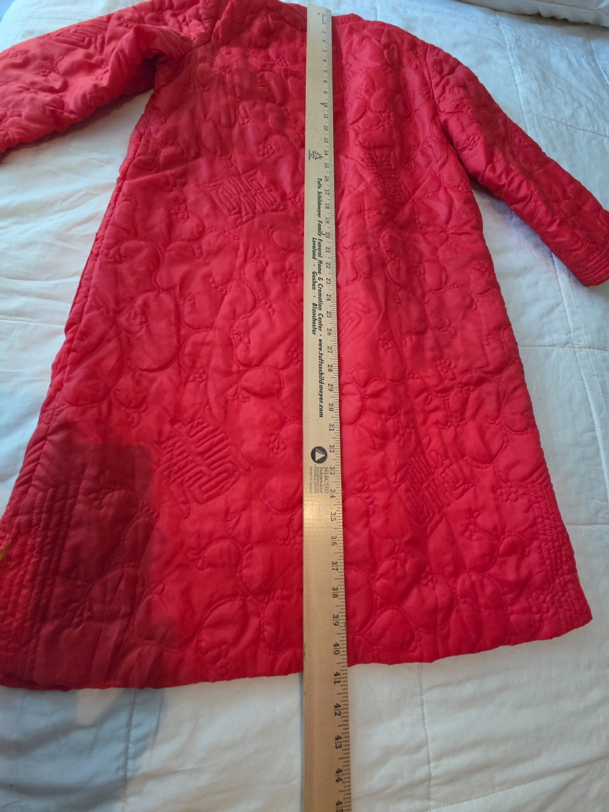 Vintage Teahouse Lord & Taylor Yellow Quilted Long Lounge Robe Small