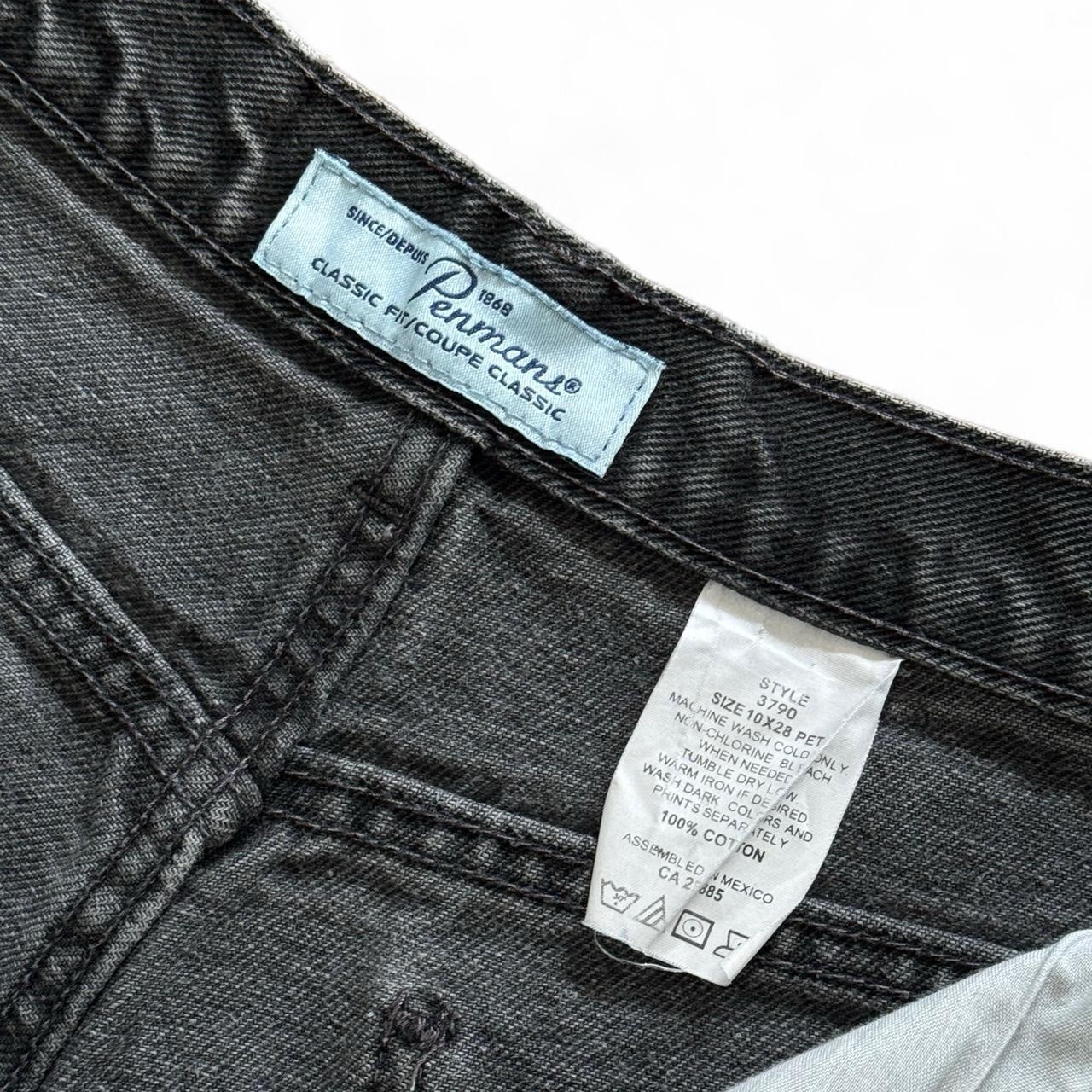 Vintage 90s Faded Black/Grey Penman Jeans 28×26”