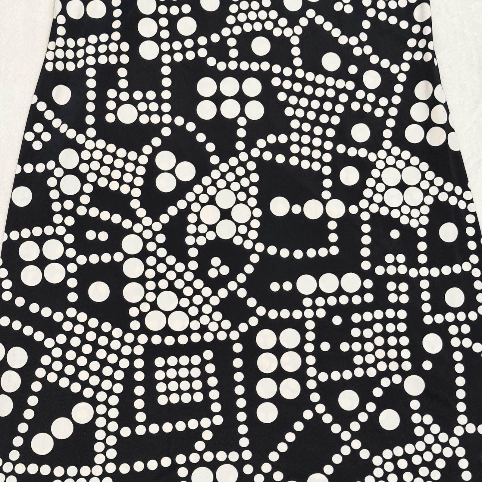 Vintage Catalina California Black White Op Art Mod Halter Swim 60s Maxi Dress